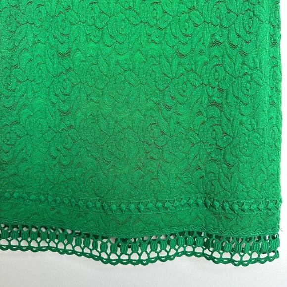 Laundry By Shelli Segal Lace Sheath Dress in Green, Size 2 - Picture 8 of 8
